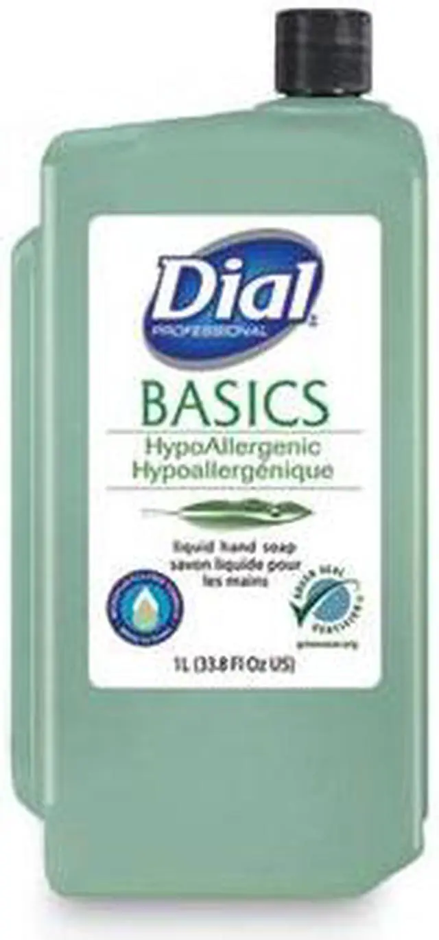 Alt view image 2 of 3 - Dial Basics Liquid Dispenser Hand Soap Refill Fresh Floral 1L 8/Carton 6046