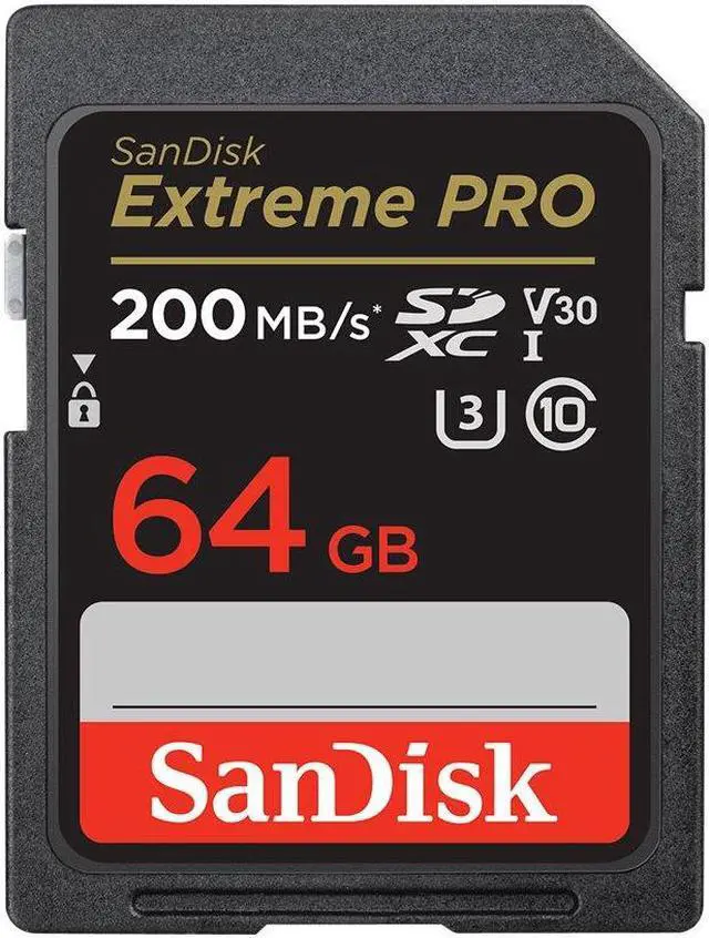Alt view image 2 of 13 - SanDisk Extreme PRO 64 GB Class 10/UHS-I (U3) V30 SDXC - SDSDXXU-064G-ANCIN