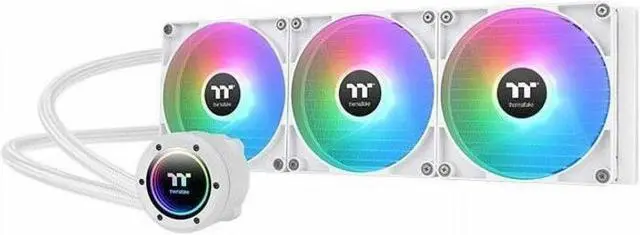 Alt view image 8 of 8 - Thermaltake TH420 V2 ARGB Snow CL-W378-PL14SW-A Liquid / Water Cooling