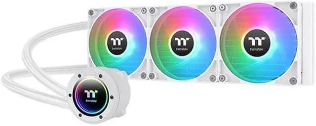 Alt view image 8 of 9 - Thermaltake TH360 V2 ARGB Snow CL-W365-PL12SW-A Liquid / Water Cooling