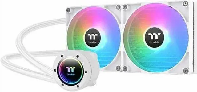 Alt view image 8 of 8 - Thermaltake TH280 V2 ARGB Snow CL-W377-PL14SW-A Liquid / Water Cooling