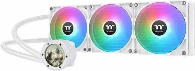 Alt view image 8 of 8 - Thermaltake TH420 V2 Ultra ARGB Snow CL-W407-PL14SW-A Liquid / Water Cooling