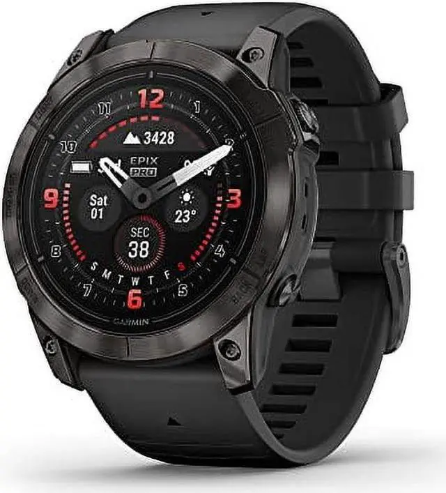 Alt view image 19 of 19 - Garmin epix Pro (Gen 2) Sapphire Edition, 51mm, High Performance Smartwatch, Advanced Training Technology, Built-in Flashlight, Black