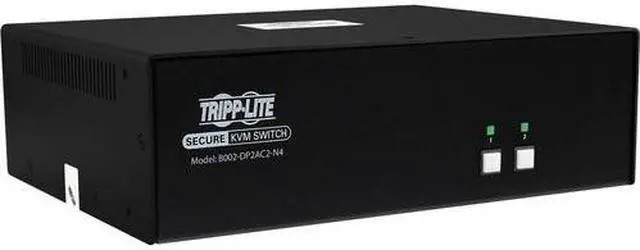 Main image of Tripp Lite by Eaton Secure KVM Switch, 2-Port, Dual Head, DP to DP, 4K, TAA