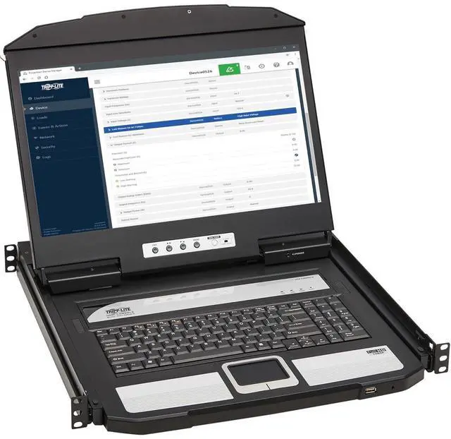 Main image of Tripp Lite 1U Rack-Mount Short-Depth HDMI KVM Console with 18.5" LCD B021SWHDK