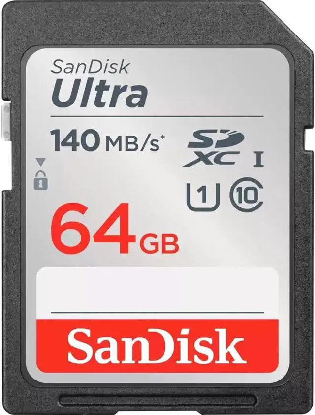Alt view image 2 of 5 - SanDisk Ultra 64 GB Class 10/UHS-I U1 SDXC SDSDUNB064GAN6IN