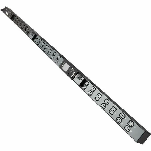 Main image of Eaton Tripp Lite Series 8.6kW 200-240V 3-Phase IsoBreaker Managed PDU Gigabit 36 Outlets L15-30P Input LCD 10 ft. 3 m Cord 0U 70 in. 1.8 m Height TAA PDU3EVSR1L1530