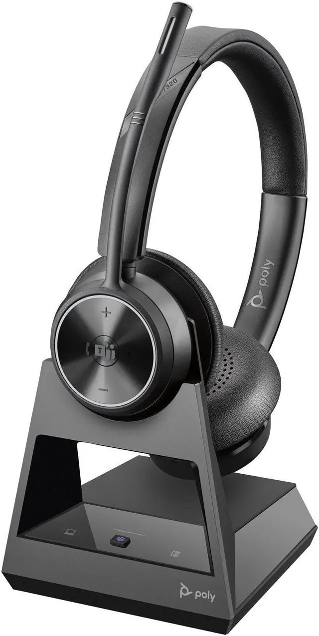 Main image of Poly Savi 7320 Stereo Microsoft Teams Certified DECT Headset 783N3AA#ABA