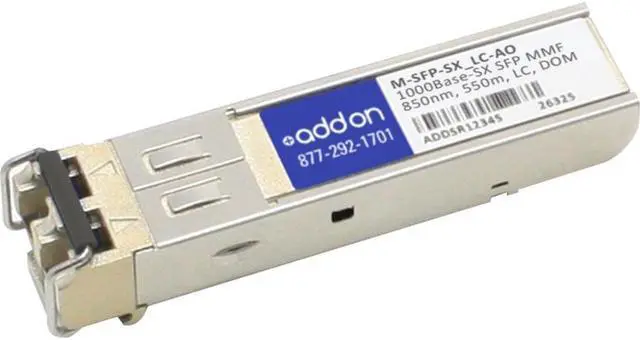 Alt view image 4 of 4 - AddOn Hirschmann M-SFP-SX/LC Compatible TAA Compliant 1000Base-SX SFP Transceiver (MMF, 850nm, 550m, LC, DOM)