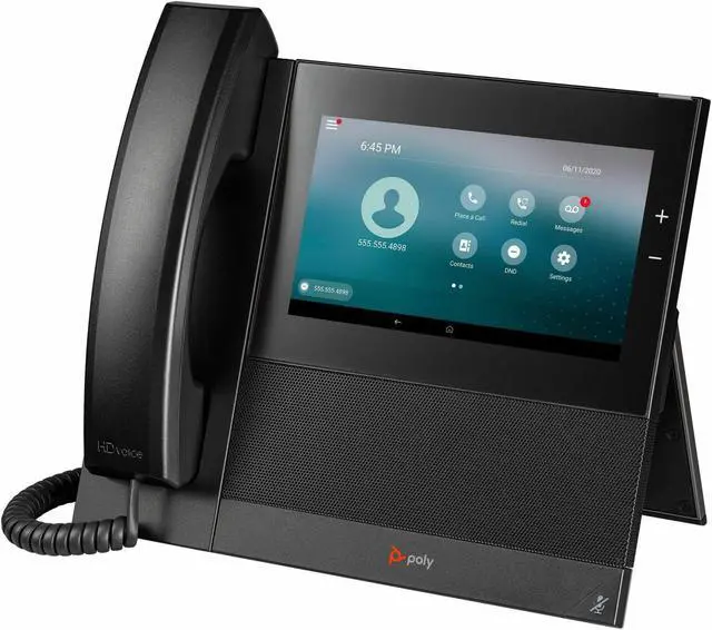Main image of Poly CCX 600 IP Phone Corded Corded/Cordless Wi-Fi Bluetooth Black 84C17AAABA