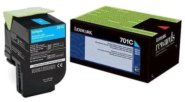 Alt view image 10 of 11 - Lexmark 70C00CG TAA Return Program Toner Cartridge - Cyan