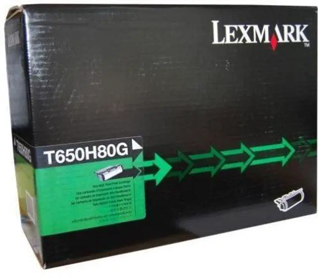 Alt view image 12 of 12 - Lexmark T650H80G High Yield Toner Cartridge - Black
