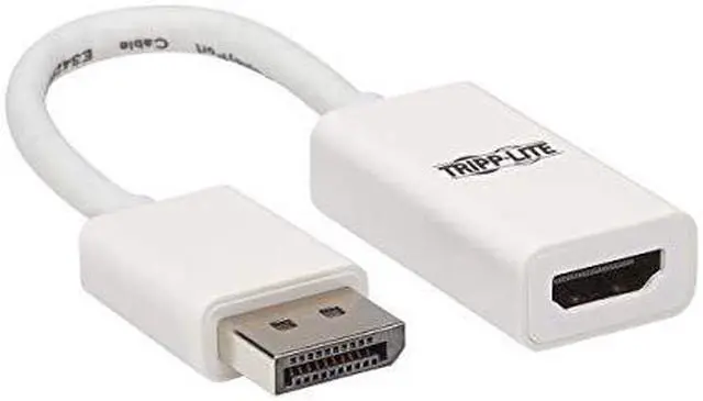 Alt view image 12 of 12 - Tripp Lite P136-06N-HDR-W DisplayPort/HDMI Audio/Video Cable P13606NHDRW