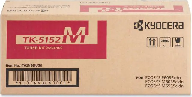 Alt view image 8 of 8 - Magenta Toner Cartridge for Kyocera TK-5152M ECOSYS M6035cidn, ECOSYS M6535cidn, ECOSYS P6035cdn, Genuine Kyocera Brand