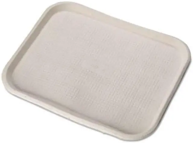 Alt view image 5 of 5 - Chinet Savaday Molded Fiber Food Trays 14 x 18 White Rectangular 100/Carton