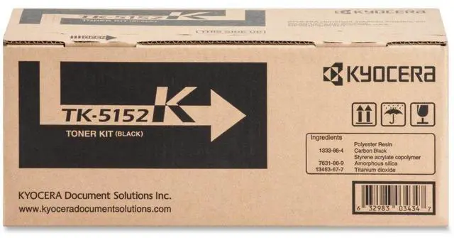 Alt view image 6 of 6 - Kyocera KYOTK5152K 12K Pages Toner Cartridge - Laser, Black