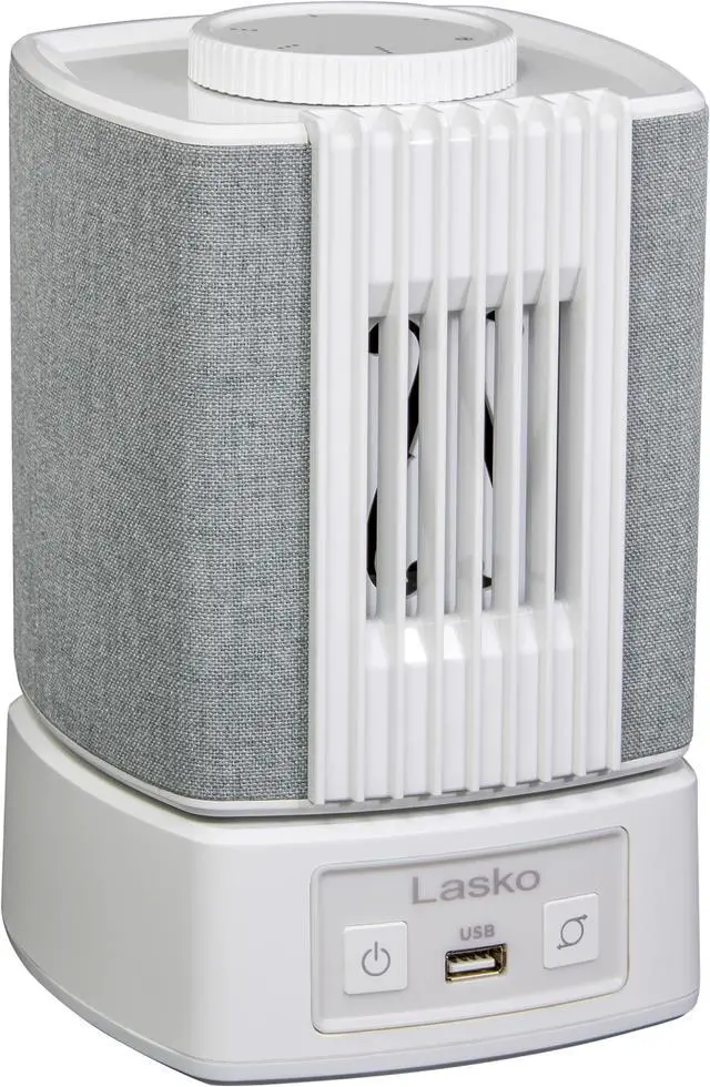 Main image of Lasko SlumberBreeze 2-in-1 Personal Fan With White Noise White SB101