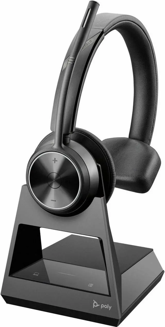 Alt view image 2 of 2 - Poly Savi 7310 Monaural DECT 1920-1930 MHz Top - Microsoft Teams Certification - Mono - Wireless - DECT - 590.6 ft - Over-the-head, On-ear - Monaural - Ear-cup - Noise Cancelling Microphone