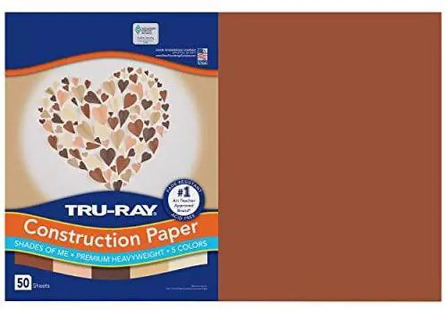Alt view image 2 of 6 - Tru-Ray Construction Paper 12x18 Assorted Skin Tone Colors 50Ct P102950