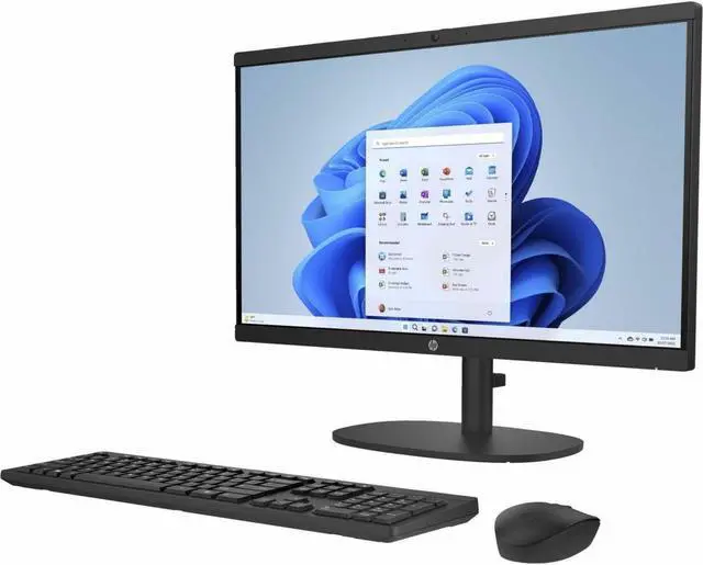 Alt view image 9 of 20 - HP 22-dg0000i 22-dg0040 All-in-One Computer - Intel Pentium N200 Quad-core (4 Core) - 21.5" Full HD 1920 x 1080 - Jet Black - Intel Chip - Windows 11 Home - Intel UHD Graphics DDR5 SDRAM - IEEE 8