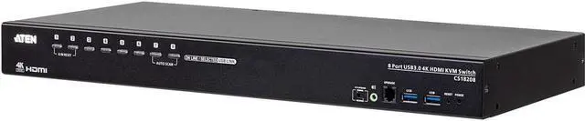 Main image of ATEN CS18216 16-Port USB 3.0 4K HDMI KVM Switch with Rack Mounting Kit CS18208