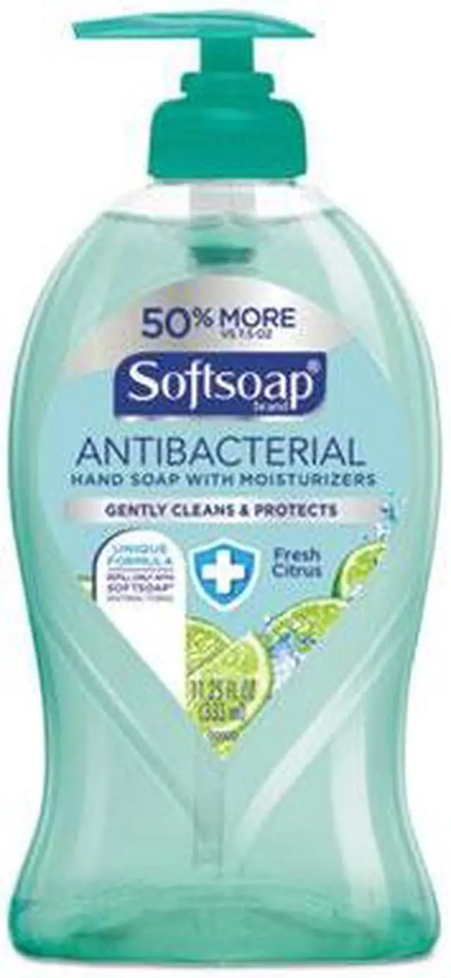 Alt view image 5 of 6 - Softsoap Antibacterial Hand Soap, Fresh Citrus, 11.25 Oz Pump Bottle 44572EA