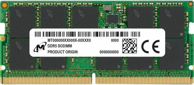 Alt view image 2 of 3 - Micron 32GB DDR5 SDRAM Memory Module