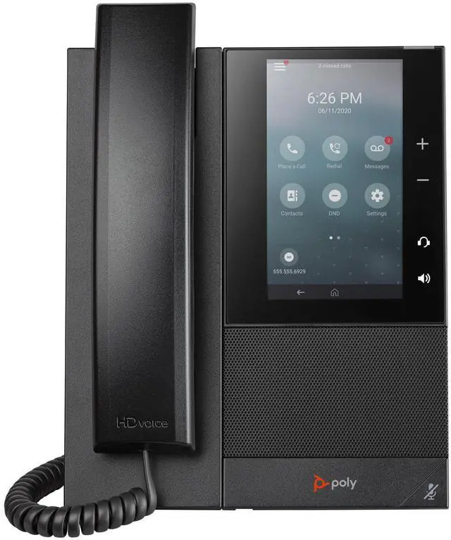 Alt view image 5 of 8 - HP Poly CCX 505 Business Media Phone for Microsoft Teams and PoE-Enabled GSA/TAA | 849A5AA#ABA
