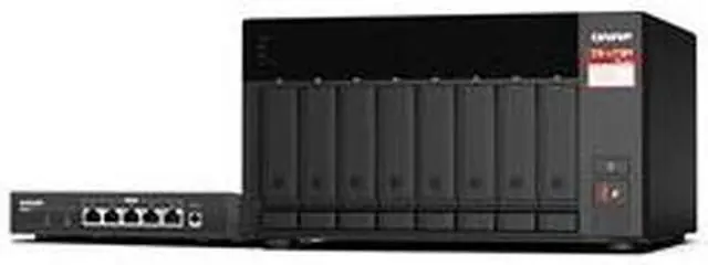 Main image of QNAP DESKTOP 8-BAY NAS/ISCSI IP-SAN, AMD RYZEN V1000 SERIES V1500B 4C/8T 2.2 GHZ
