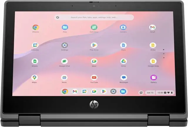 Alt view image 8 of 8 - HP Pro x360 Fortis 11 G5 11.6" Touchscreen Rugged Convertible 2 in 1 Chromebook - HD - Intel N-Series N100 - 8 GB - 64 GB Flash Memory - Jack Black - Intel Chip - 1366 x 768 - ChromeOS - Intel UH