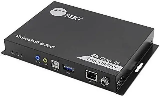 Alt view image 6 of 13 - SIIG 4K 60Hz 18Gbps HDMI over IP Matrix Transmitter 396ft CE-H27F11-S1 Brown Box