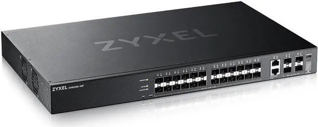 Alt view image 7 of 7 - ZYXEL 24-port SFP L3 Access Switch with 6 10G Uplink Manageable Gigabit Ethernet 10 Gigabit Ethernet 3 Layer Supported Modular Power Consumption Optical Fiber Twisted Pair Rack-mountable