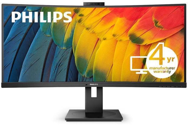 Alt view image 8 of 15 - PHILIPS 34B1U5600CH 34" UWQHD 3440x1440 120Hz 4ms LCD Curved VA Monitor