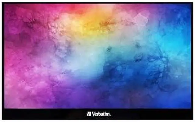 Alt view image 8 of 14 - Verbatim Portable Touchscreen Monitor Full HD 1080p 17.3" Metal Housing
