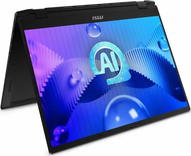 Alt view image 8 of 10 - MSI Summit E16 AI Studio A1V Summit E16 AI Studio A1VFTG-037US 16" Touchscreen Convertible 2 in 1 Notebook - QHD+ - Intel Core Ultra 7 155H - Intel Evo Platform - 32 GB - 1 TB SSD - Ink Black - I