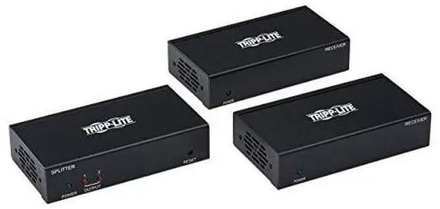 Alt view image 8 of 11 - Tripp Lite B127-002-D2H 12 ft. Displayport To HDMI Over Cat6 Kit, DP Transmitter & Two HDMI Receivers, 4K - 60Hz, TAA, Black
