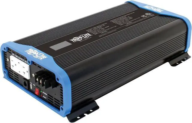 Alt view image 6 of 6 - Tripp Lite 3000W Heavy-Duty Compact Power Inverter, 2x 5-15/20R, USB Charging