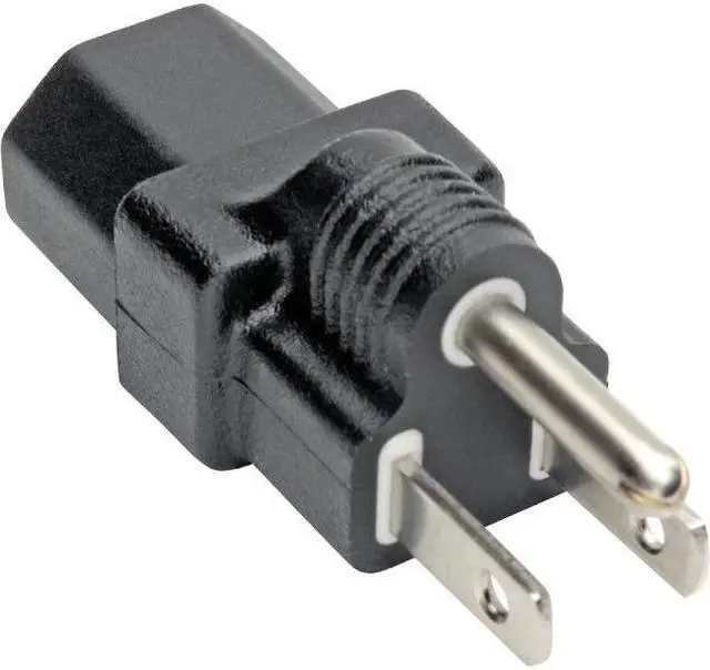 Alt view image 5 of 13 - Tripp Lite P006-000 NEMA 5-15P to IEC-320-C13 Power Cord Adapter - 10A, 125V, Black