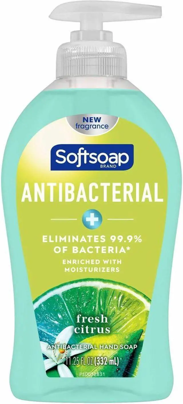 Alt view image 6 of 6 - Softsoap Antibacterial Hand Soap, Fresh Citrus, 11.25 Oz Pump Bottle 44572EA