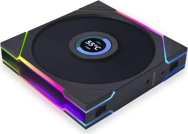 Alt view image 4 of 8 - Lian Li UNI FAN TL LCD 140 RGB Single Pack Black Color (No controller included)- 14TLLCD1B