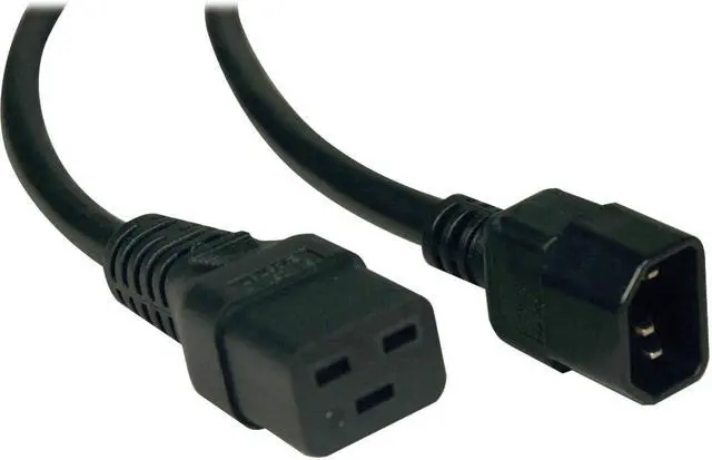 Alt view image 12 of 12 - 10FT POWER CORD ADAPTER CABLE C19 TO C14 10A 16AWG