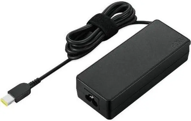 Alt view image 2 of 5 - Lenovo ThinkCentre 90W AC Adapter II (slim tip) - 90 W - 120 V AC, 230 V AC Input - Black