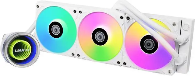 Alt view image 8 of 8 - Lian Li GA II Trinity 360MM AIO CPU Liquid Cooler 360mm Pre- installed ARGB daisy-chainable radiator fans or UNI FAN SL-INF fans - For Intel LGA 1700, 1200, 115X, AMD AM5/AM4 Sockets