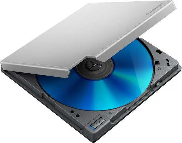 Alt view image 5 of 5 - Pioneer BDR-XD08S USB 3.2 Gen1 (USB Type-C) / 2.0 Slim Portable BD/DVD/CD Writer - Silver W/SW