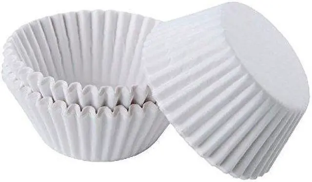 Main image of Fluted Bake Cups 2.25 Diameter x 1.88 h White Paper 500P ack 610070