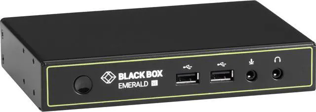 Main image of Black Box KVM-over-IP Receiver Dual-Monitor DVI-D USB 2.0 Audio RJ45 EMD2002SER