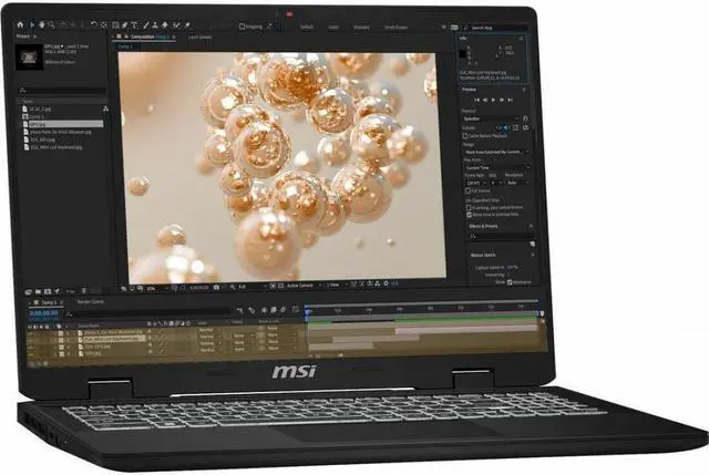 Alt view image 8 of 20 - MSI Creator M14 A13V Creator M14 A13VF-081US 14" Notebook - 2.8K - Intel Core i7 13th Gen i7-13620H - 32 GB - 2 TB SSD - Lunar Gray - Intel Chip - 2880 x 1800 - Windows 11 Home - NVIDIA GeForce R