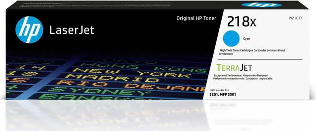 Main image of HP 218X High Yield Cyan Original LaserJet Toner Cartridge, ~2,500 pages cyan,
