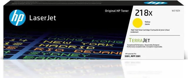 Main image of HP 218X High Yield Yellow Original LaserJet Toner Cartridge, ~2,500 pages