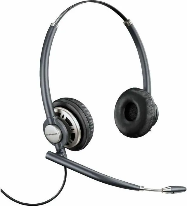 Alt view image 3 of 3 - Poly EncorePro HW720 Headset - Stereo - Quick Disconnect - Wired - Over-the-head - Binaural - Ear-cup - Noise Cancelling Microphone